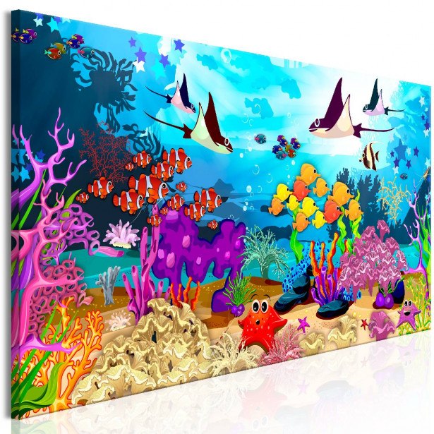 Taulu Artgeist Underwater Fun 1-osainen kapea eri kokoja