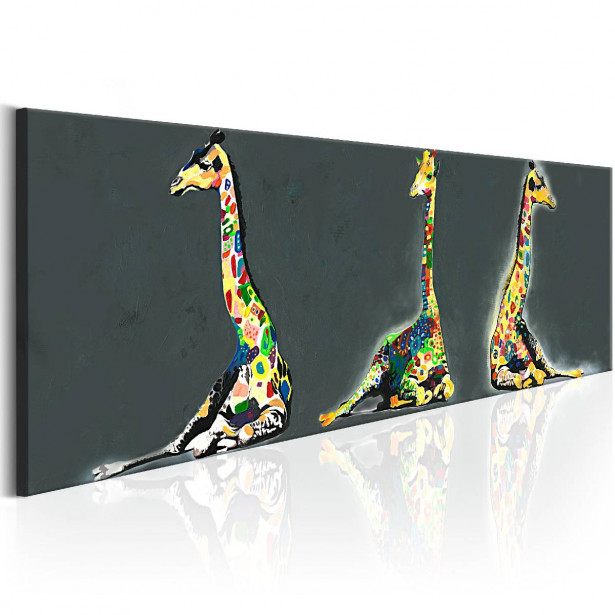 Taulu Artgeist Colourful Giraffes eri kokoja
