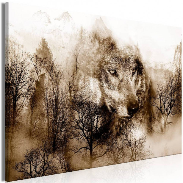 Taulu Artgeist Mountain Predator Brown 1-osainen leveä eri kokoja