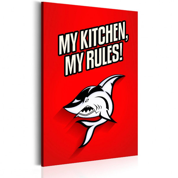 Taulu Artgeist My kitchen - my rules! eri kokoja