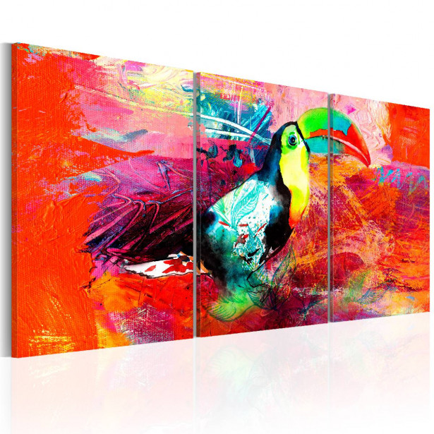 Taulu Artgeist Colourful Toucan eri kokoja