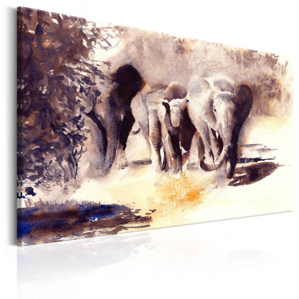 Taulu Artgeist Watercolour Elephants eri kokoja
