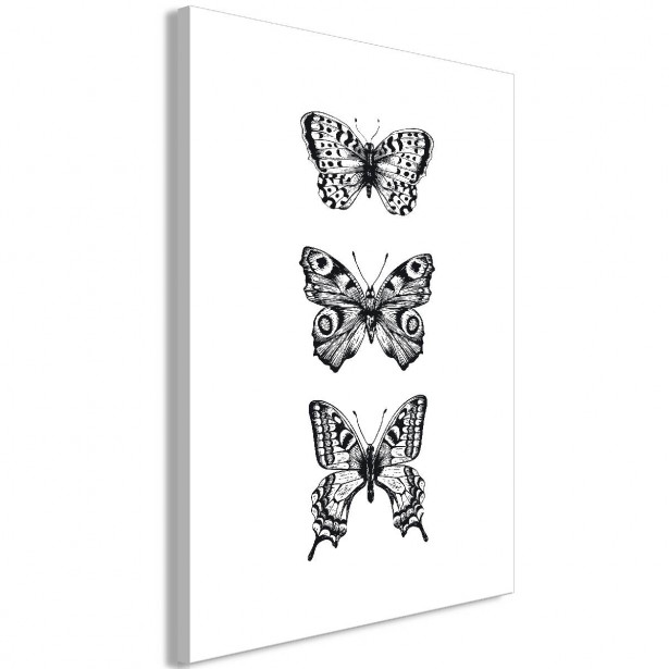 Taulu Artgeist Three Butterflies 1-osainen pystysuuntainen eri kokoja