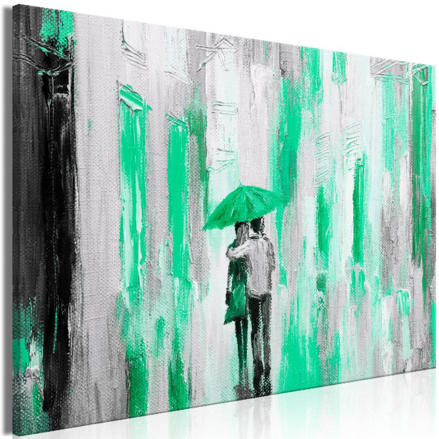 Taulu Artgeist Umbrella in Love Green 1-osainen leveä eri kokoja