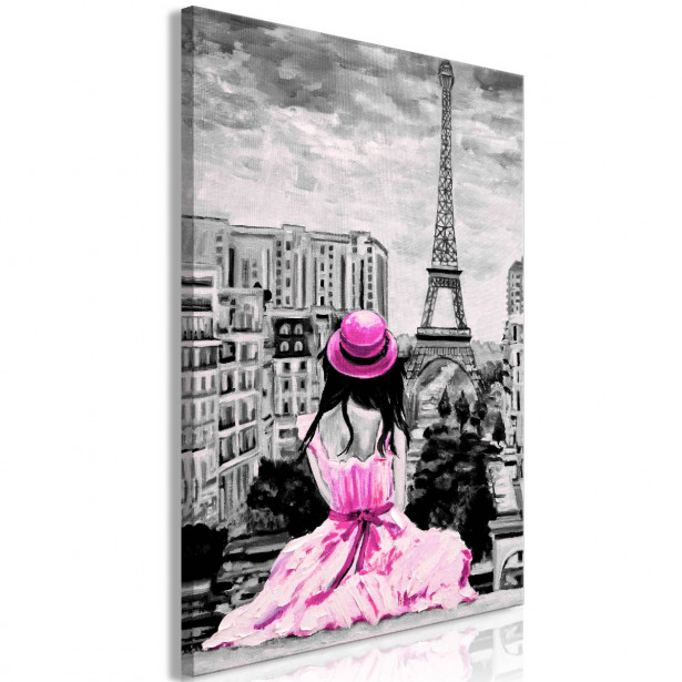 Taulu Artgeist Paris Colour Pink 1-osainen pystysuuntainen eri kokoja