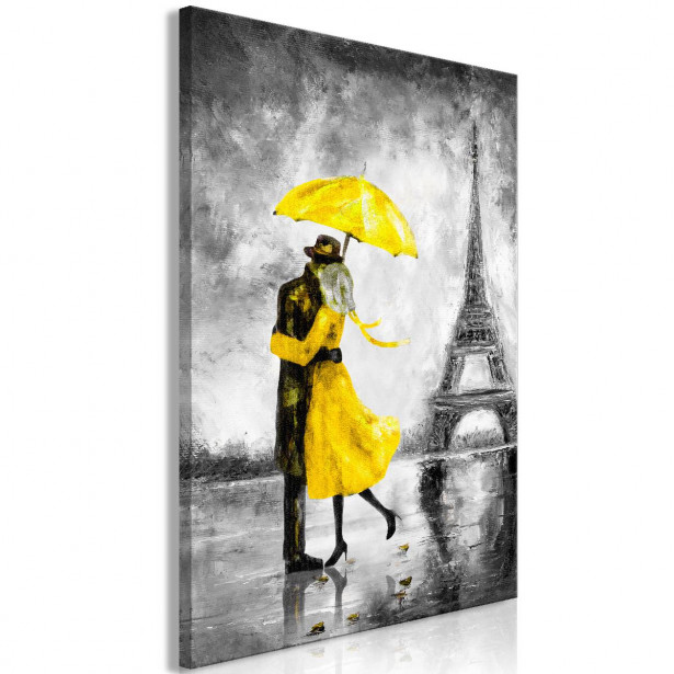 Taulu Artgeist Paris Fog Yellow 1-osainen pystysuuntainen eri kokoja