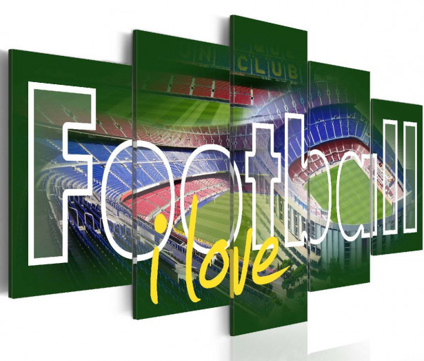 Taulu Artgeist I Love Football eri kokoja