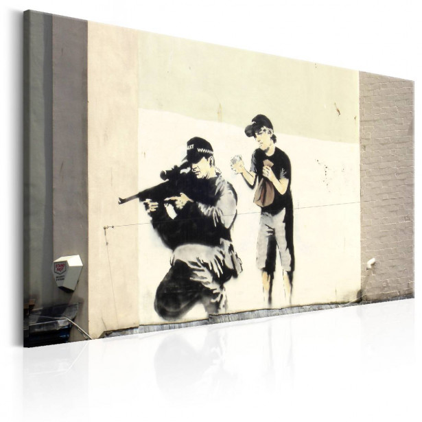 Taulu Artgeist Sniper and Child by Banksy eri kokoja