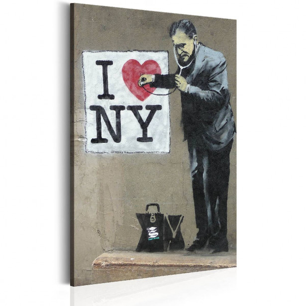 Taulu Artgeist I Love New York by Banksy eri kokoja