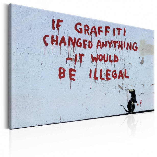 Taulu Artgeist If Graffiti Changed Anything by Banksy eri kokoja