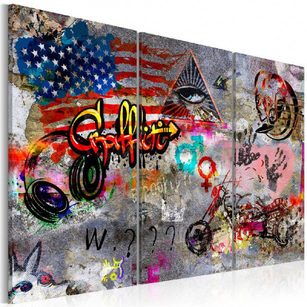 Taulu Artgeist American Graffiti eri kokoja