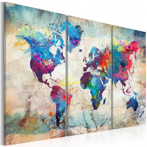 Taulu Artgeist World Maps: Modern Style eri kokoja