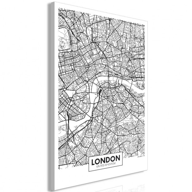 Taulu Artgeist Map of London 1-osainen pystysuuntainen eri kokoja