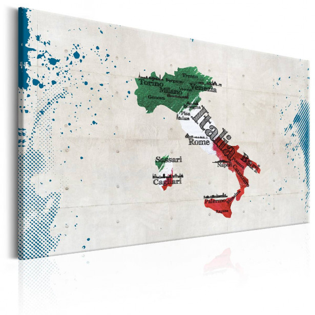 Taulu Artgeist Map: Italy eri kokoja