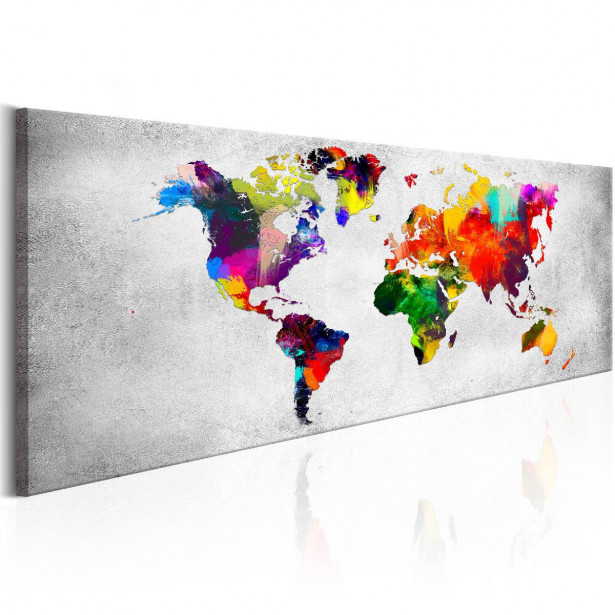 Taulu Artgeist World Map: Coloured Revolution eri kokoja