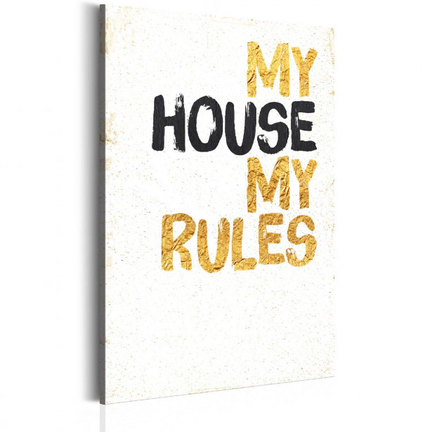 Taulu Artgeist My Home: My house my rules eri kokoja