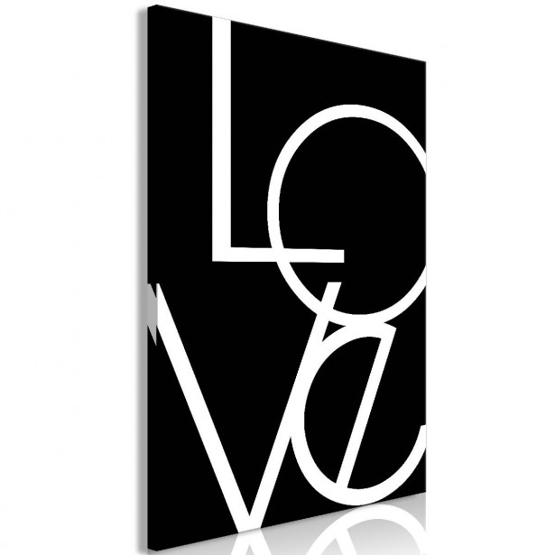 Taulu Artgeist Black and White: Love 1-osainen pystysuuntainen eri kokoja