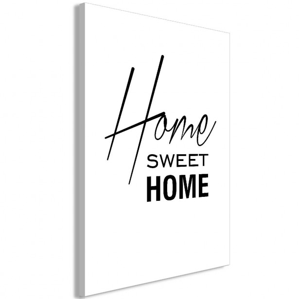 Taulu Artgeist Black and White: Home Sweet Home 1-osainen pystysuuntainen eri kokoja
