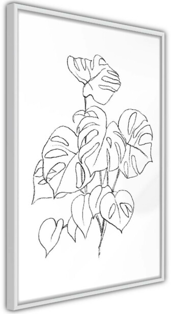 Juliste Artgeist Monochrome Monstera, kehyksillä, eri kokoja