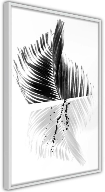 Juliste Artgeist Black And White Palm, kehyksillä, eri kokoja