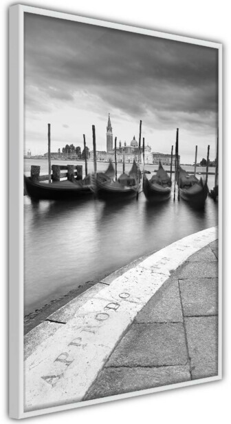 Juliste Artgeist Boats in Venice, kehyksillä, eri kokoja