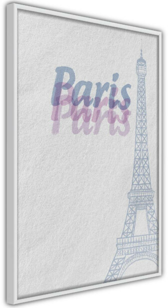 Juliste Artgeist Paris in Watercolours, kehyksillä, eri kokoja