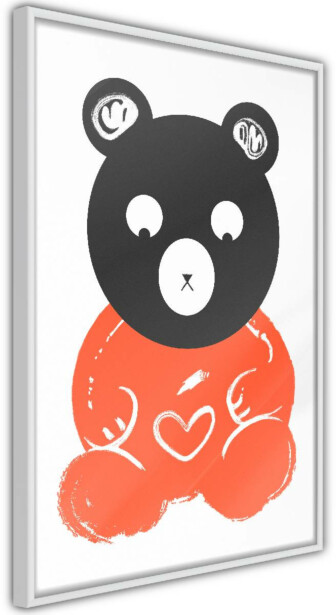 Juliste Artgeist Thoughtful Bear, kehyksillä, eri kokoja