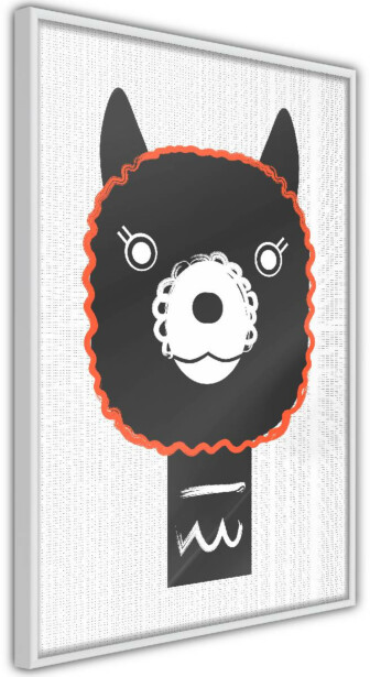 Juliste Artgeist Decorative Alpaca, kehyksillä, eri kokoja