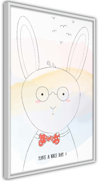 Juliste Artgeist Greetings from Rabbit, kehyksillä, eri kokoja