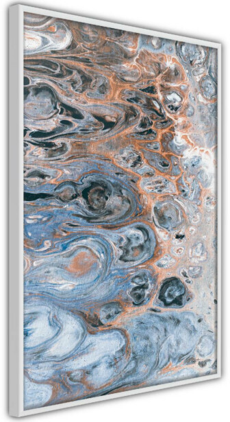 Juliste Artgeist Sienna Blue Marble, kehyksillä, eri kokoja