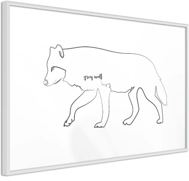Juliste Artgeist Wolf, kehyksillä, eri kokoja