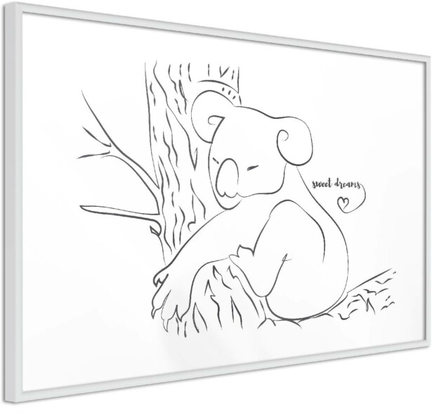 Juliste Artgeist Sleepy Koala, kehyksillä, eri kokoja