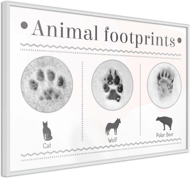 Juliste Artgeist Footprints, kehyksillä, eri kokoja