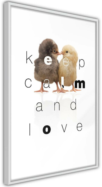 Juliste Artgeist Keep Calm and Love, kehyksillä, eri kokoja