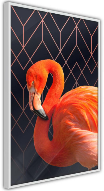 Juliste Artgeist Flamingo Solo, kehyksillä, eri kokoja