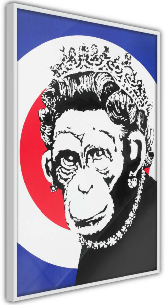 Juliste Artgeist Queen of Monkeys, kehyksillä, eri kokoja