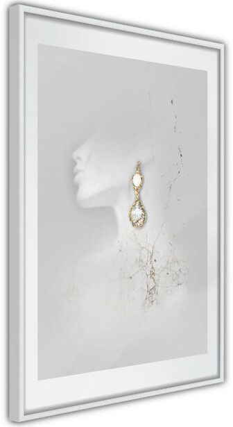 Juliste Artgeist Gold Earrings, kehyksillä, eri kokoja
