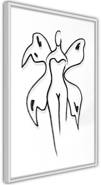 Juliste Artgeist Butterfly Woman, kehyksillä, eri kokoja