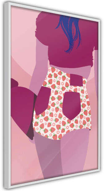 Juliste Artgeist Strawberries Shorts, kehyksillä, eri kokoja