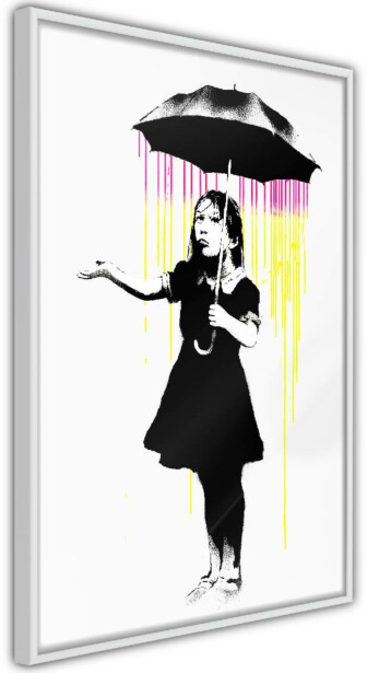Juliste Artgeist Girl with Umbrella, kehyksillä, eri kokoja