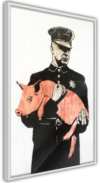 Juliste Artgeist Police Pig, kehyksillä, eri kokoja