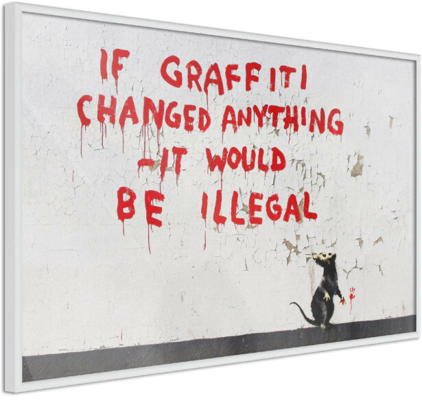 Juliste Artgeist Quotes Graffiti, kehyksillä, eri kokoja