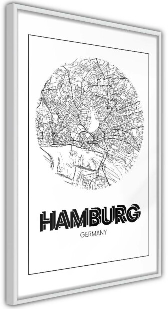 Juliste Artgeist Retro Hamburg, kehyksillä, eri kokoja