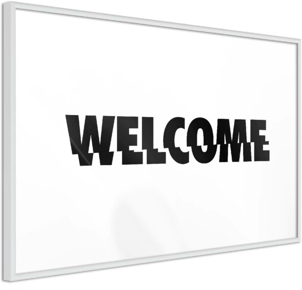 Juliste Artgeist Welcome, kehyksillä, eri kokoja