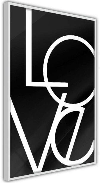 Juliste Artgeist Black and White: Love, kehyksillä, eri kokoja