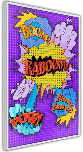 Juliste Artgeist Kaboom!, kehyksillä, eri kokoja