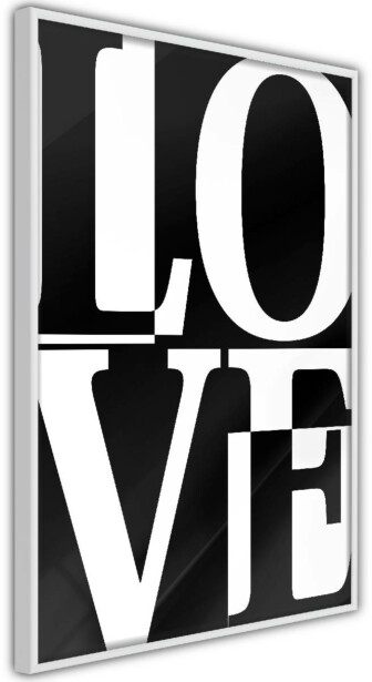 Juliste Artgeist White and Black Love, kehyksillä, eri kokoja