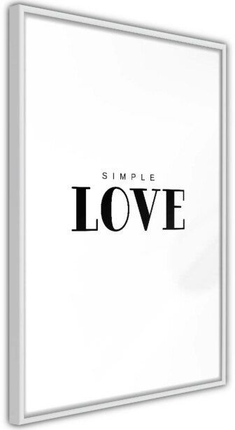 Juliste Artgeist Simple Love, kehyksillä, eri kokoja