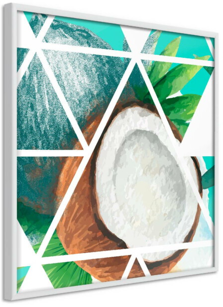 Juliste Artgeist Coconut, neliö, kehyksillä, eri kokoja