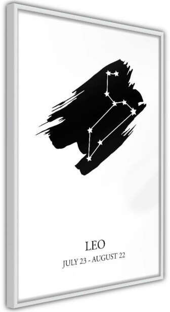 Juliste Artgeist Zodiac Signs: Leo, kehyksillä, eri kokoja